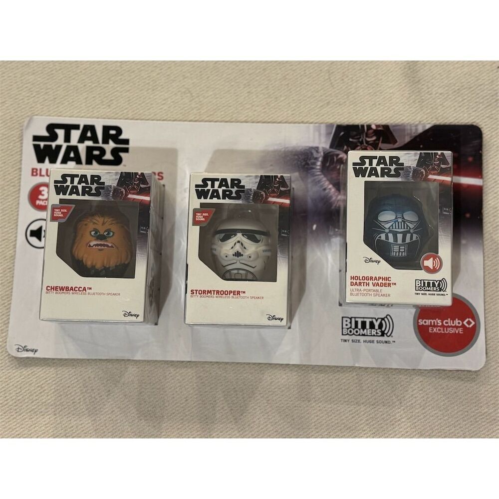 Star‎ Wars Bitty Boomers Bluetooth Speakers Exclusive 3 Pack Set